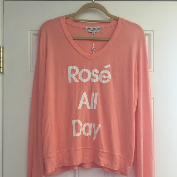 Wildfox Sweaters - Wildfox Rose All Day v-neck Large NWT